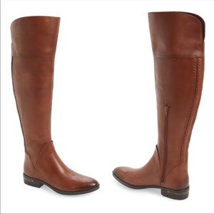 Vince Camuto Leather Braided Riding Boots